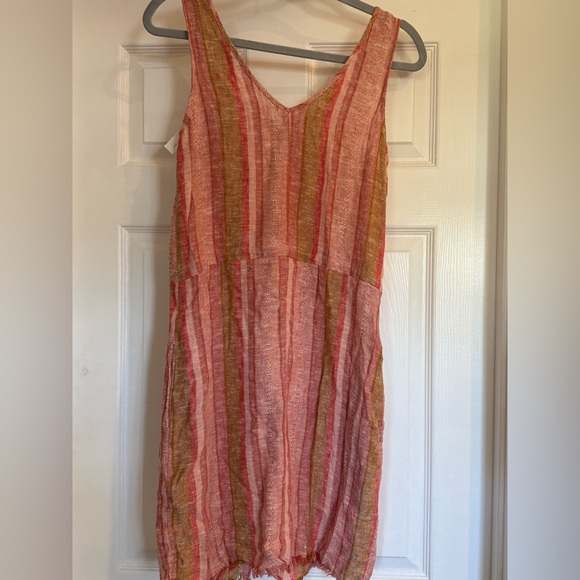 Anthropologie Drew Dobby Striped Linen Dress Anthropologie Drew Dobby Striped Linen Dress